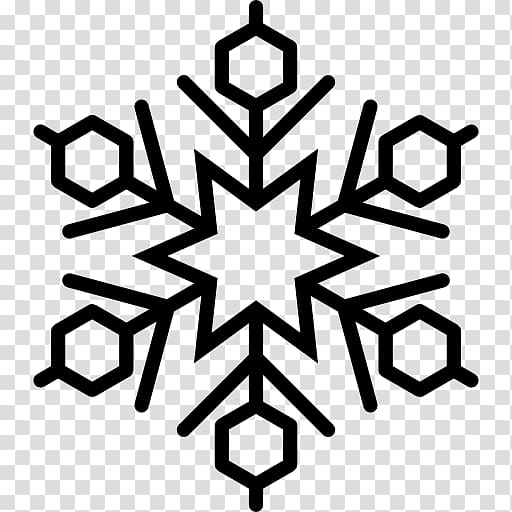Snowflake Christmas Hexagon, Snow Icon transparent background PNG clipart
