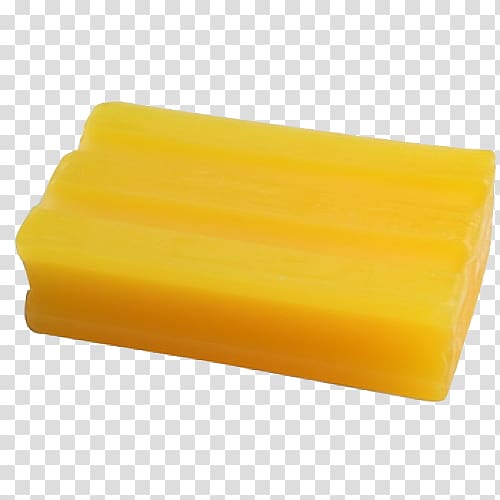 Material Yellow Cheddar cheese Wax, soap bar transparent background PNG clipart