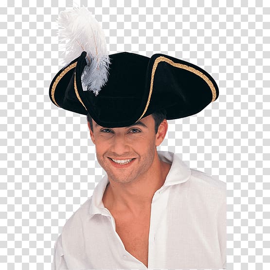 Tricorne Hat Costume Clothing Accessories Piracy, Hat transparent background PNG clipart