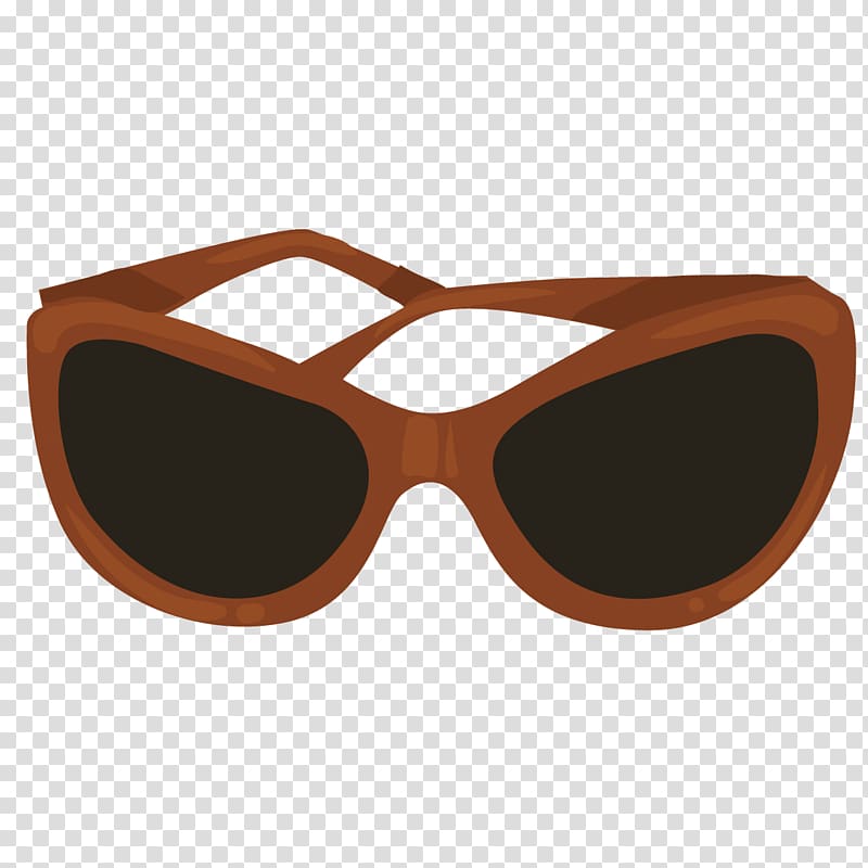 Goggles Handbag High-heeled footwear , Brown sunglasses transparent background PNG clipart