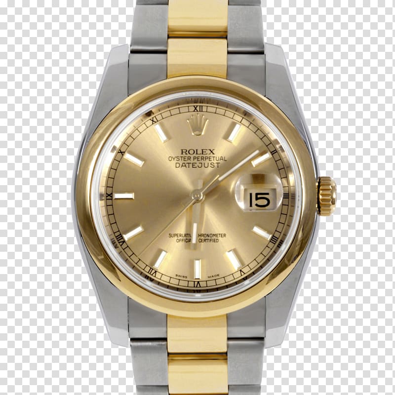 Rolex Datejust Watch Luneta Bracelet, Oyster transparent background PNG clipart