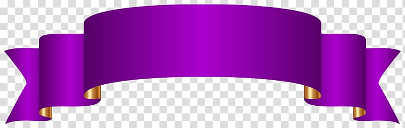 purple ribbon illustration, Purple Banner transparent background PNG clipart