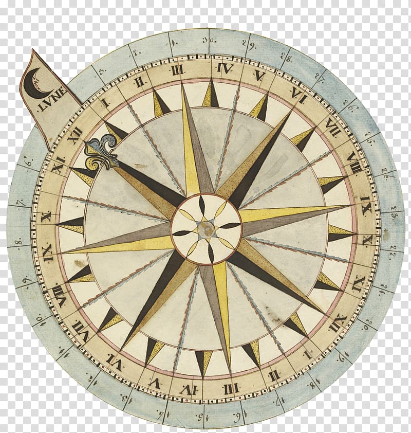 Compass rose North Garden roses Wind Bearing, Beautiful brown compass transparent background PNG clipart