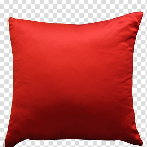 red throw pillow, Red Pillow transparent background PNG clipart