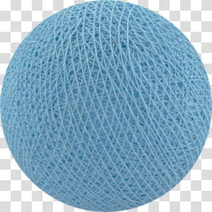 Single Cotton Ball On Blue Stock Photo - Download Image Now - Cotton Ball,  Sphere, Single Object - iStock