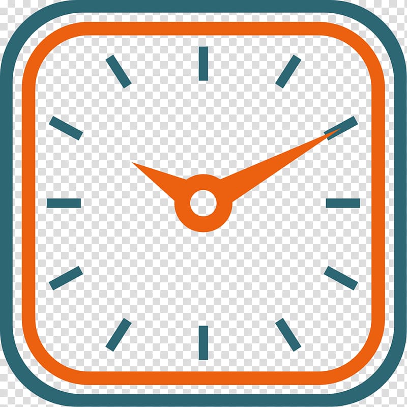 Quartz clock Alarm clock, Square clock transparent background PNG clipart