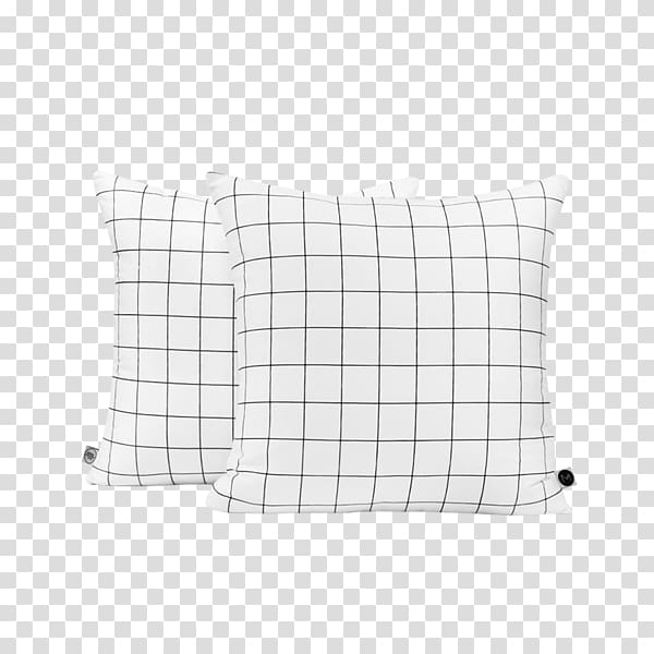 Throw Pillows Cushion, black and white grid transparent background PNG clipart