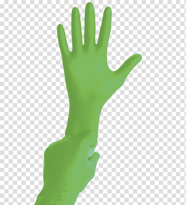 Finger Hand model Medical glove Green, sliced ​​aloe vera transparent background PNG clipart