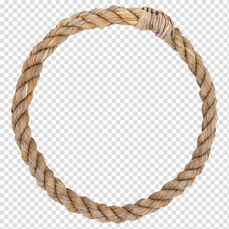 brown rope, Rope Knot , Rope ring transparent background PNG clipart