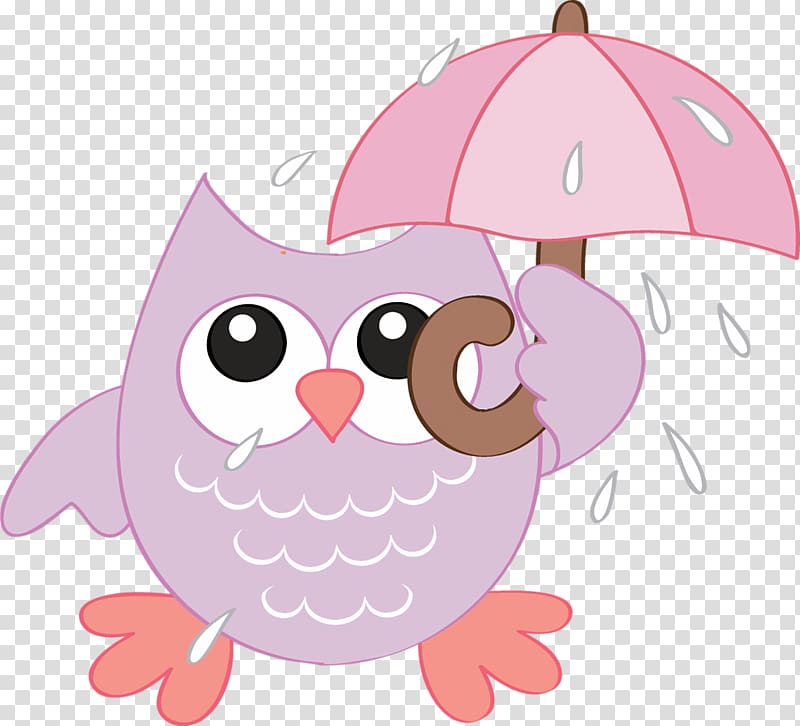 Little Owl Paper Drawing , Owl umbrella transparent background PNG clipart
