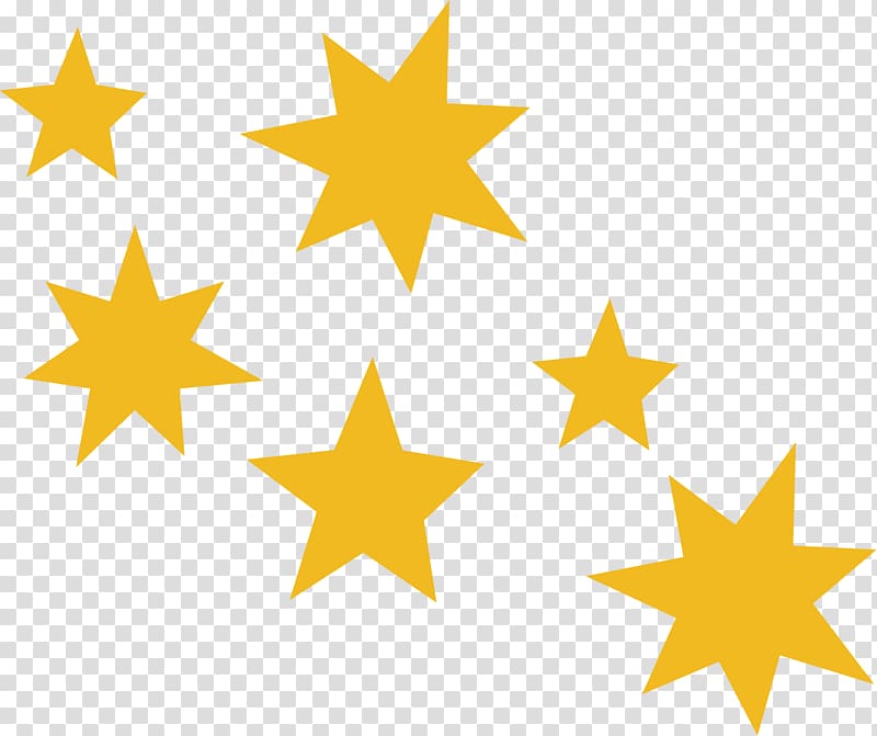 small fresh yellow stars transparent background PNG clipart