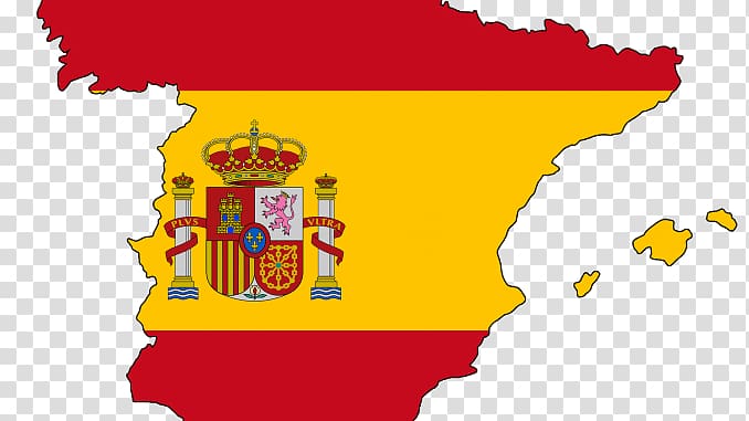 Flag of Spain Map Plus ultra graphics, transparent background PNG clipart