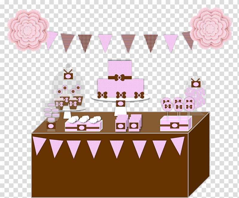 Cake decorating Baby shower Cartoon, pink dessert transparent background PNG clipart