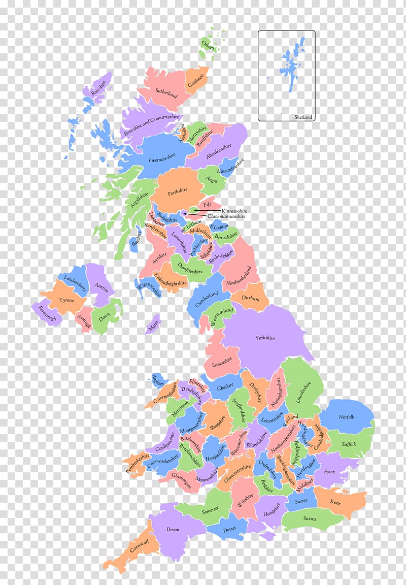 Counties of the United Kingdom Map County, united kingdom transparent background PNG clipart