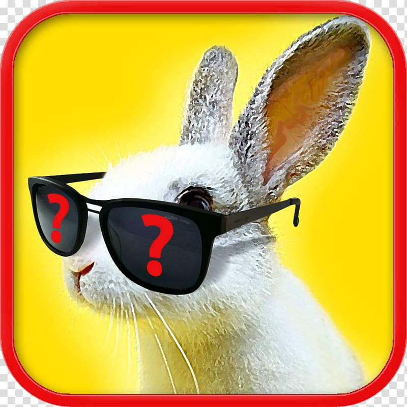 Domestic rabbit Easter Bunny Glasses Hare, glasses transparent background PNG clipart