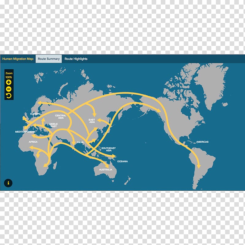 Early human migrations Genographic Project Globe Map, globe transparent background PNG clipart