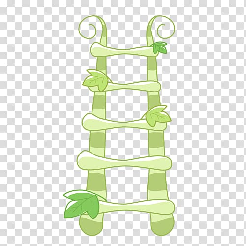 Green Stairs Euclidean , Cute ladder transparent background PNG clipart