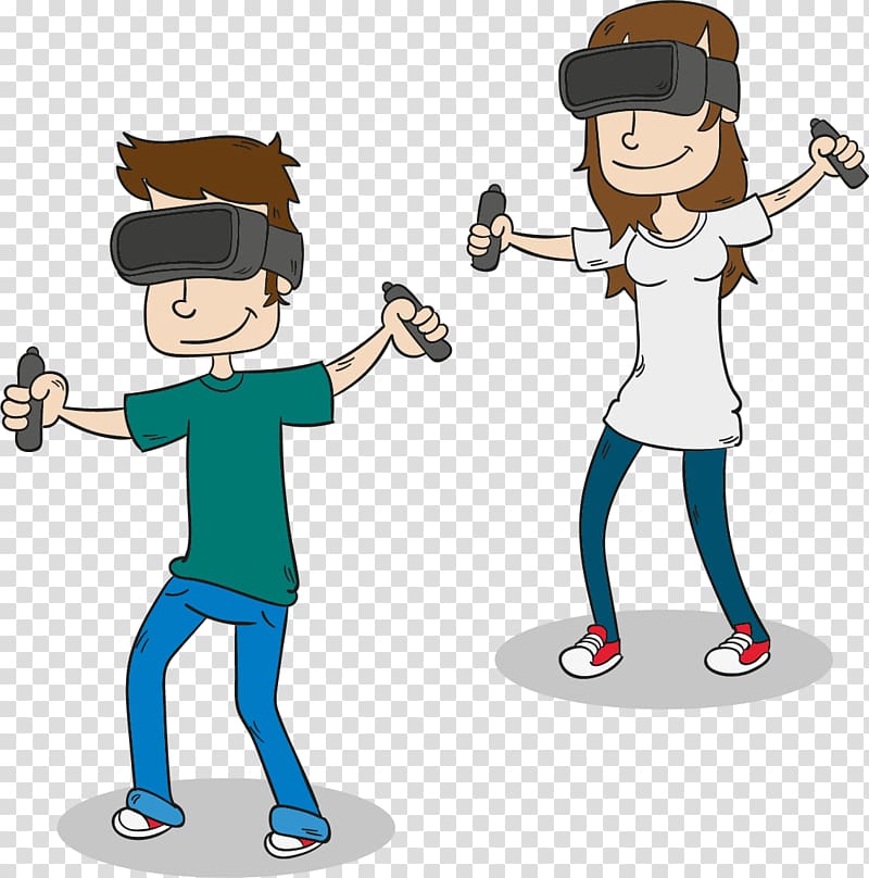 Virtual reality, Somatosensory technology products experience transparent background PNG clipart