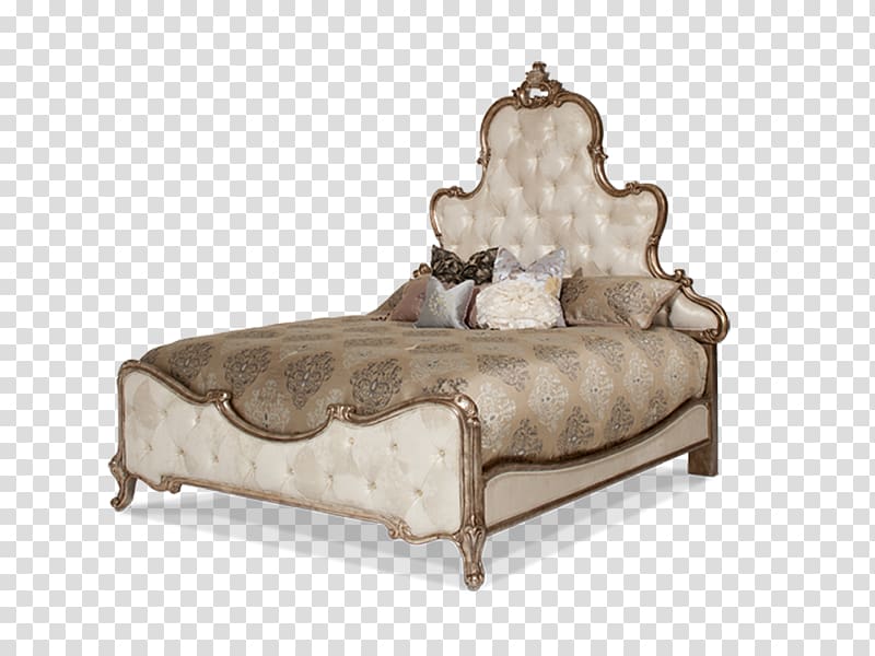 Table Amini Innovation, Corp. Michael Amini Platine De Royale Bench Michael Amini Platine De Royale Upholstered Platform Bed, french country bedroom lamps transparent background PNG clipart