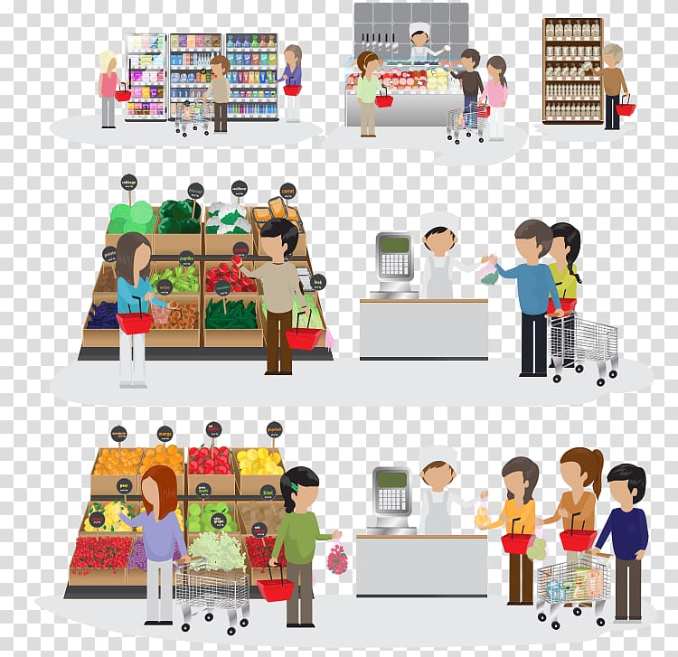 Cartoon Shopping, design transparent background PNG clipart