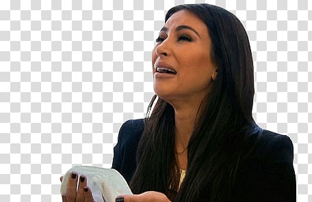 Kim Kardashian screenshot, Crying Up Kim Kardashian transparent background PNG clipart