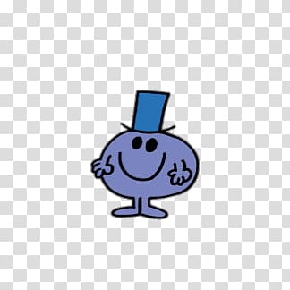 animated character wearing blue top hat , Mr. Impossible transparent background PNG clipart