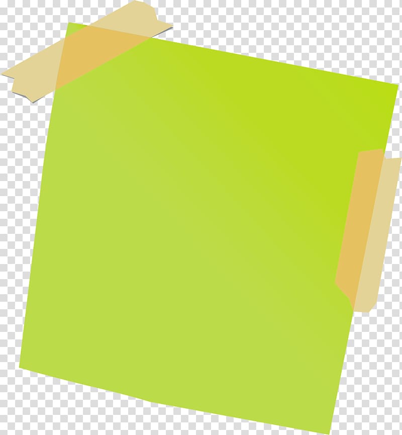 Post-it note Paper Adhesive tape, Sticky note , green sticky note transparent background PNG clipart