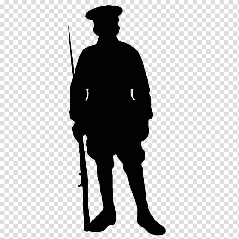 First World War Soldier Silhouette Army, soldiers transparent background PNG clipart