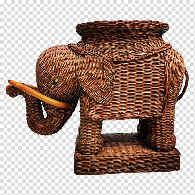 Table Asian elephant Rattan Elephantidae Plant, table transparent background PNG clipart
