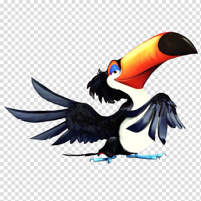 Nigel Blu Jewel Rio , Whitethroated Toucan transparent background PNG clipart