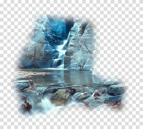 Waterfall Rock Yosemite Falls Desktop Stream, rock transparent background PNG clipart