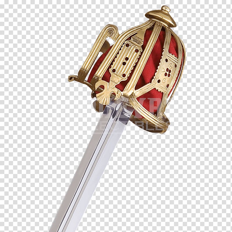 Basket-hilted sword Claymore Scabbard, Sword transparent background PNG clipart