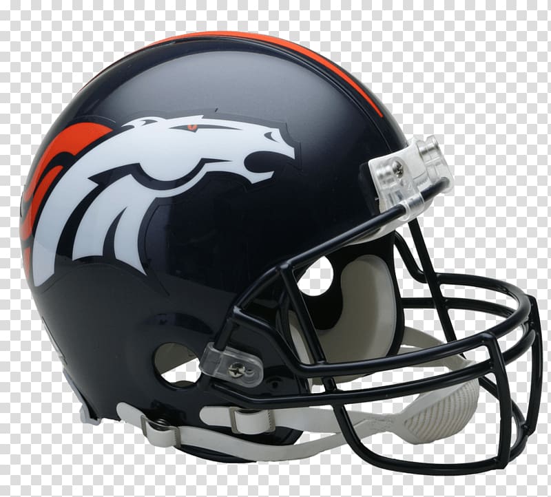 black football helme, Denver Broncos Helmet transparent background PNG clipart
