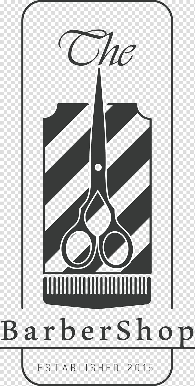 Download Barbershop Logo Black And White - Barbershop 2: Back In Business  (2004) PNG Image with No Background - PNGkey.com
