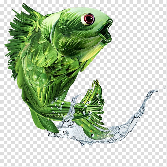 Fish Art Creativity , HD active green fish transparent background PNG clipart