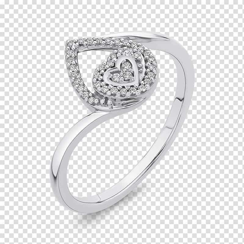 Engagement ring Solitaire Carat Diamond, 10k white gold ring transparent background PNG clipart