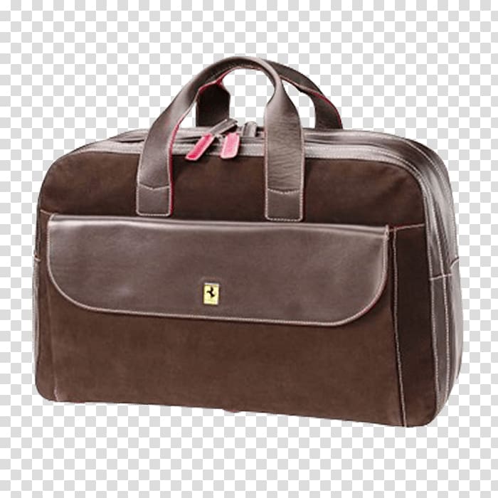 Briefcase Leather Handbag Hand luggage Strap, leather suitcase transparent background PNG clipart