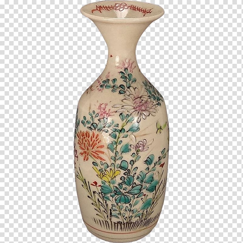 Vase Satsuma ware Kyō ware Japan Porcelain, vase transparent background PNG clipart