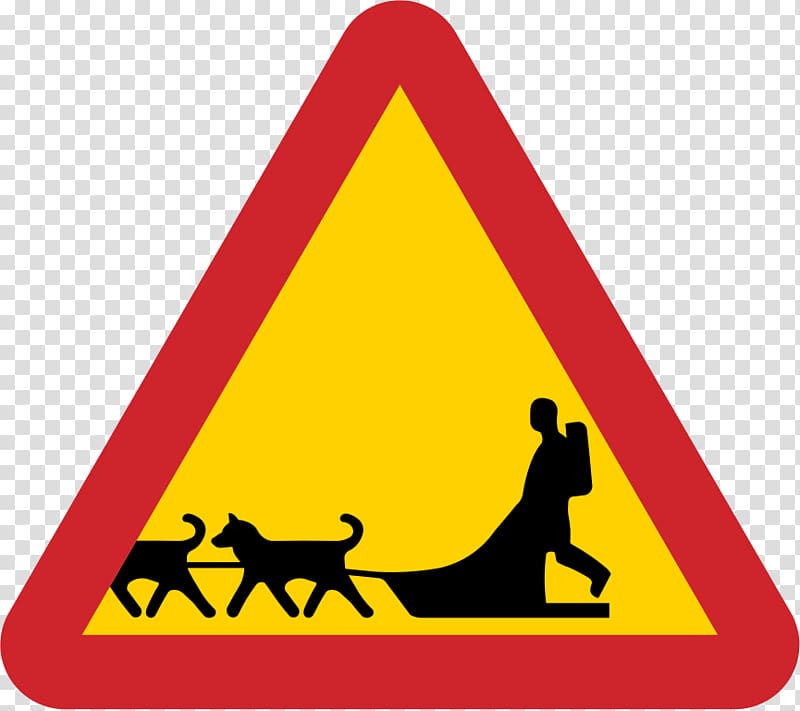 Traffic sign Dog sled , Dog transparent background PNG clipart