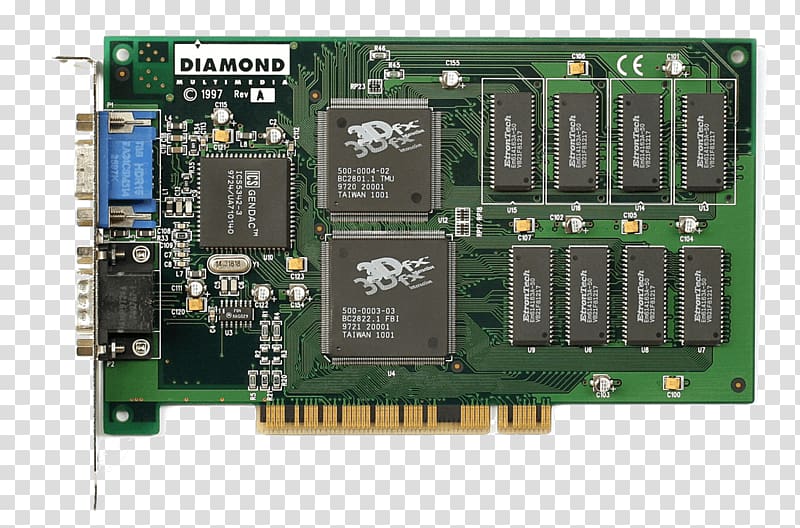 Graphics Cards & Video Adapters 3dfx Interactive 3dfx Voodoo Graphics Graphics processing unit Voodoo 1, taiwan card transparent background PNG clipart