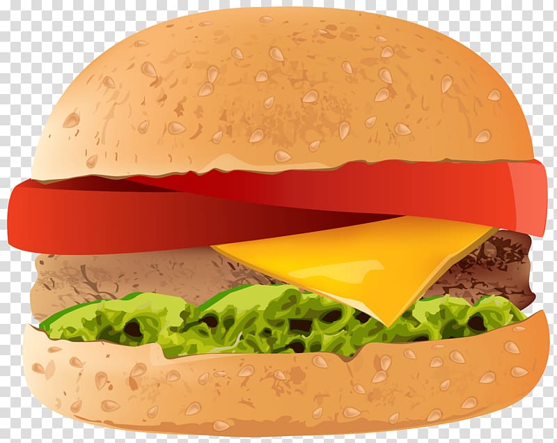 hamburger art, Hamburger Hot dog Cheeseburger Fast food , Hamburger transparent background PNG clipart