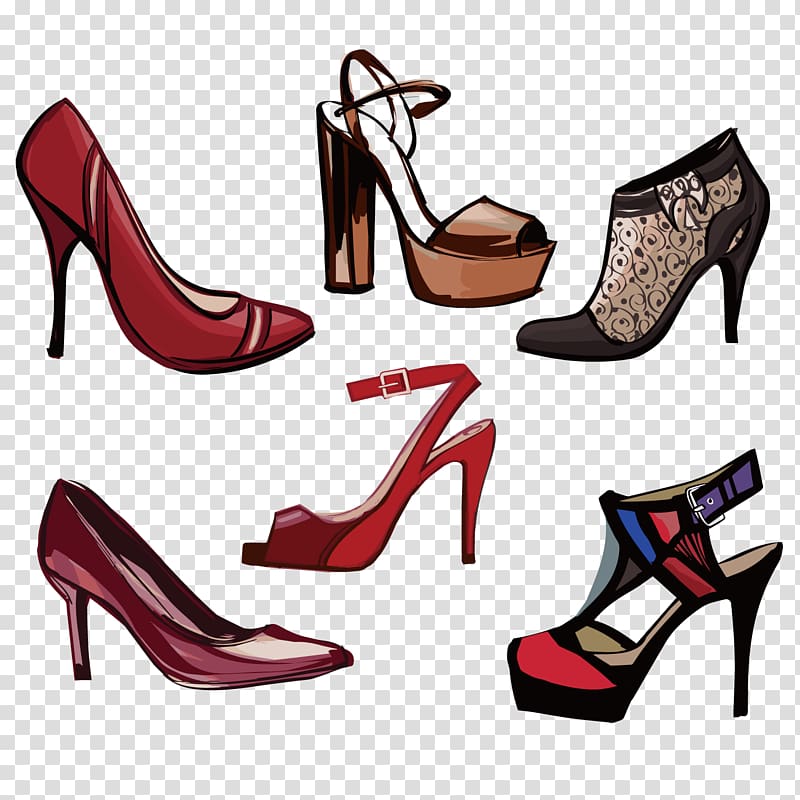 High-heeled footwear Shoe Gratis Absatz, Exquisite style high heels transparent background PNG clipart