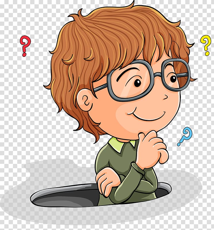 thinking boy transparent background PNG clipart