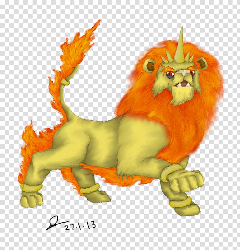 Lion Tiger Pokémon X and Y Pokémon FireRed and LeafGreen, lion transparent background PNG clipart