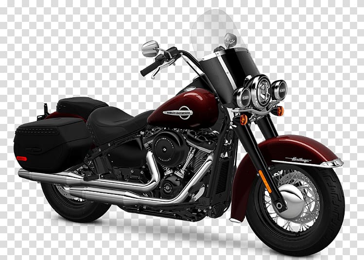 Harley-Davidson Softail Motorcycle RBC Heritage Saddlebag, electric motorcycle transparent background PNG clipart
