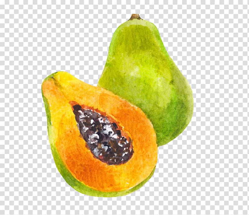 Papaya Thai cuisine Fruit, Green papaya transparent background PNG clipart