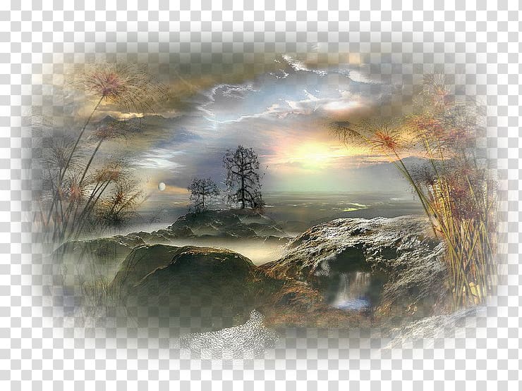 Desktop Landscape painting graph, peace on earth transparent background PNG clipart