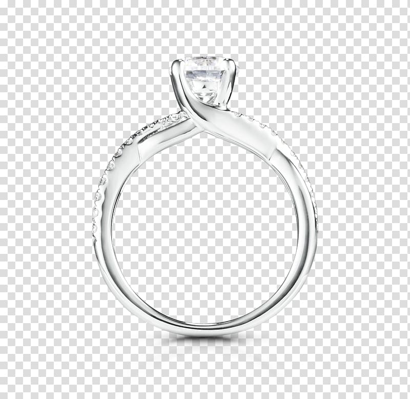 Sylvie Collection Engagement ring Brilliant Diamond cut, ring transparent background PNG clipart