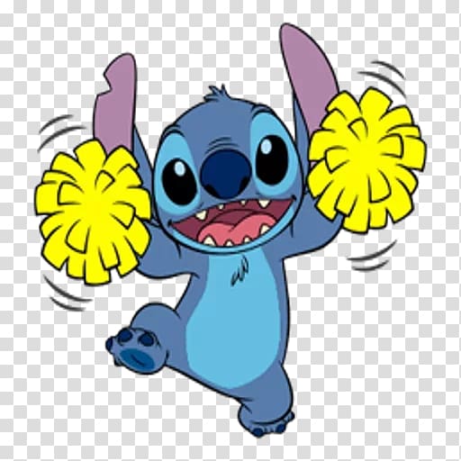 Happy Stitch Cute Lilo and Stitch Disney Cartoon Wall Sticker Art