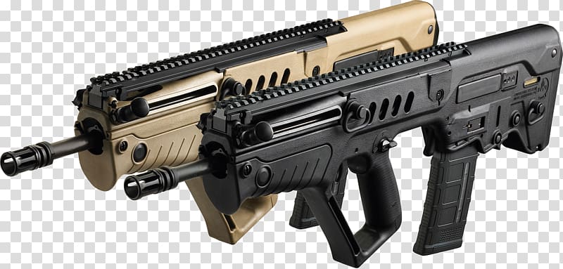 Assault rifle IWI Tavor Semi-automatic rifle Semi-automatic firearm .300 AAC Blackout, assault rifle transparent background PNG clipart